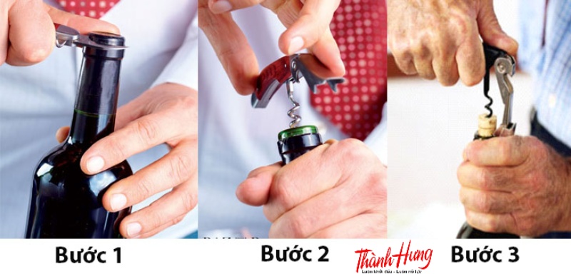 Để mở nắp chai rượu một cách dễ dàng và an toàn, bạn có thể sử dụng đồ khui chuyên dụng.